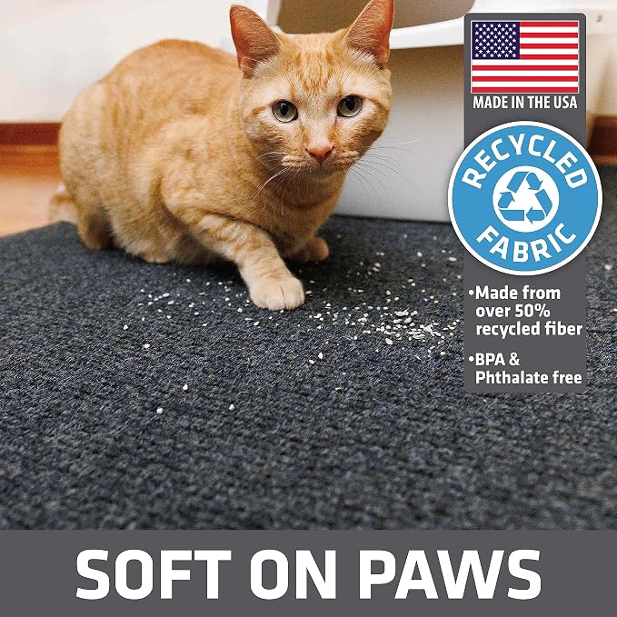 Drymate Cat Litter Box Mat, Litter Trapping Mat, Waterproof, Urine-Proof - Image 4