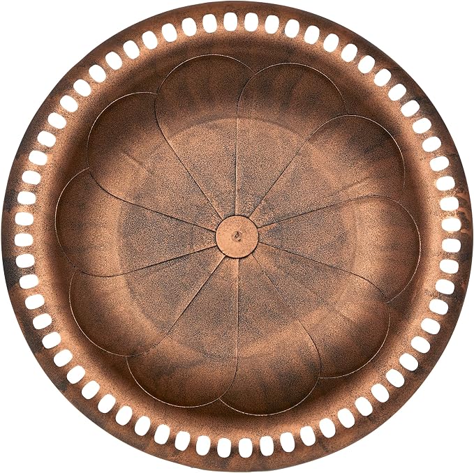 Alpine Corporation | 28" Bronze Outdoor Pedestal Birdbath - Image 4