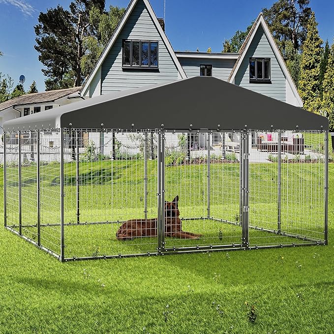 Dog Kennel Outdoor, Large Dog Fence - Image 9