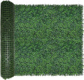 Artificial Boxwood Roll: 40x120 in UV-Anti Faux Ivy Boxwood Hedge Leaf Grass by ODTORYHOME