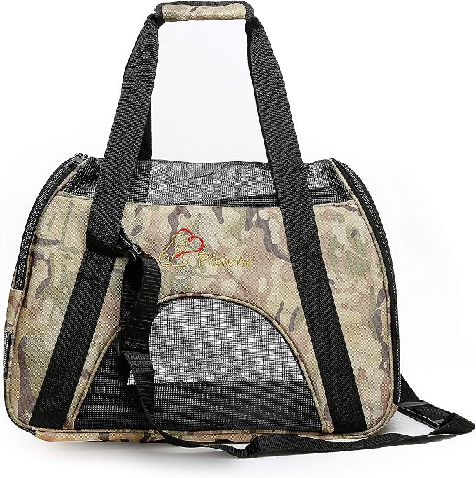 Pawer Soft-Sided Pet Carrier for Cat and Small Dog, Desert Camouflage Pattern by P%C3%84WER