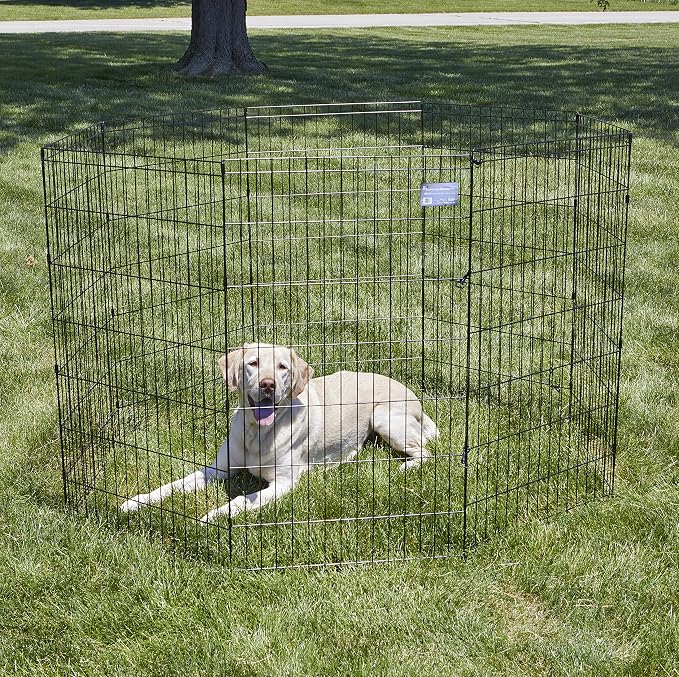 MidWest Homes for Pets Folding Metal Dog Exercise Pen, Indoor/Outdoor Playpen - Image 2