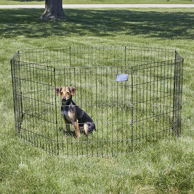 MidWest Homes for Pets Folding Metal Puppy / Dog Exercise Pen, Indoor/Outdoor - Image 2
